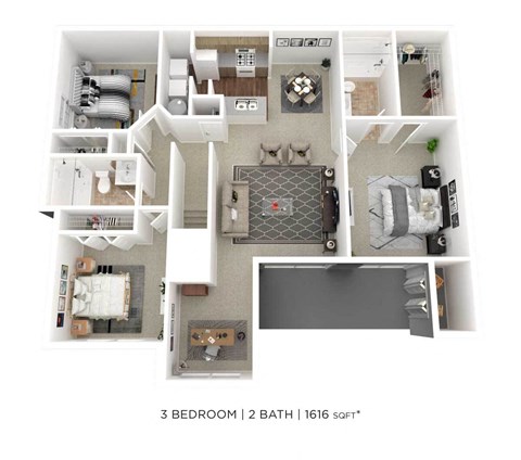 bedroom floor plan | the madison at ballston station